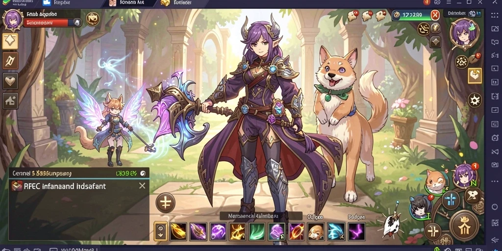 gems365 - Screenshot 2: Menampilkan aksi mendebarkan saat melawan monster.